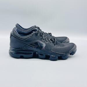 Nike Shoes Youth Boys 6.5Y Triple Black Air Vapormax Low Top Athletic Sneakers